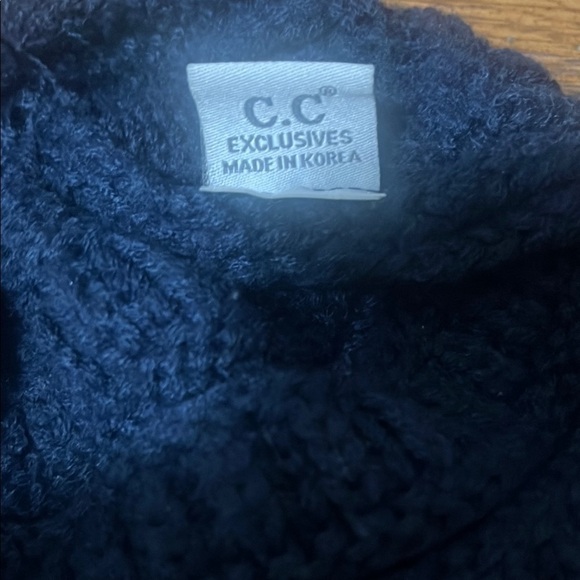 Black Knit Beanie - Picture 2 of 5